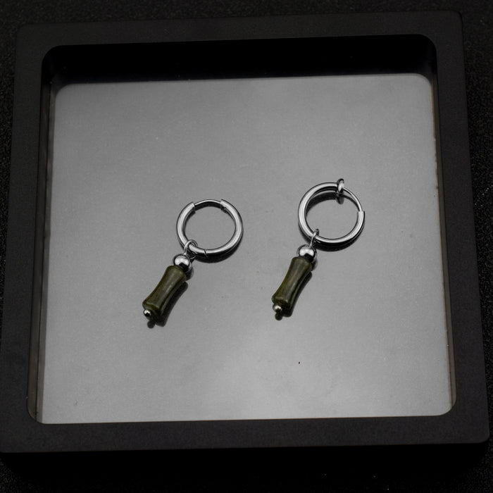 Wholesale Bamboo Pearl Earrings Ear Buckle Earrings