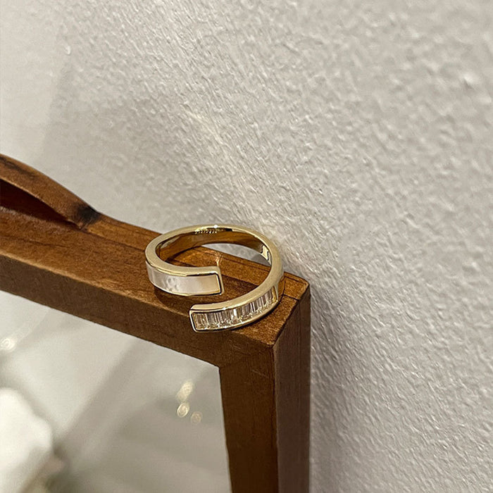 Wholesale Design sense: high-end ring, fashionable personality, niche, light luxury ring, open mouth