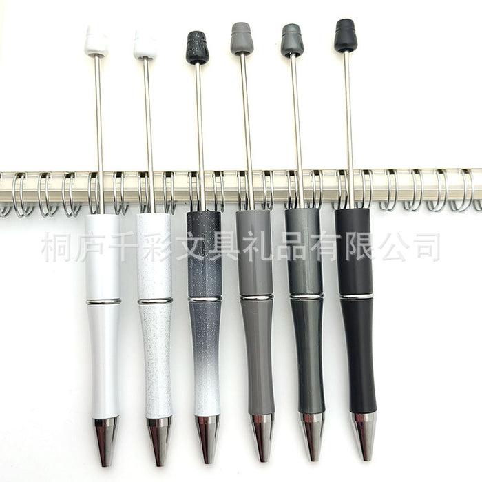 Wholesale Six-pack Plastic Beaded Ballpoint Pen JDC-PN-GanCai006