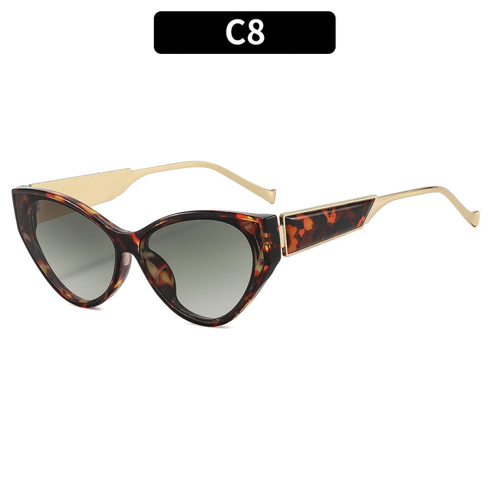 Wholesale Retro Cat Eye Ring Shape Sunglasses UV400 Protection Trendy Accessory