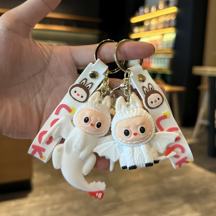 Wholesale  Keychain Little Sheep Cute Cartoon Soft Plastic Sheep Doll Pendant