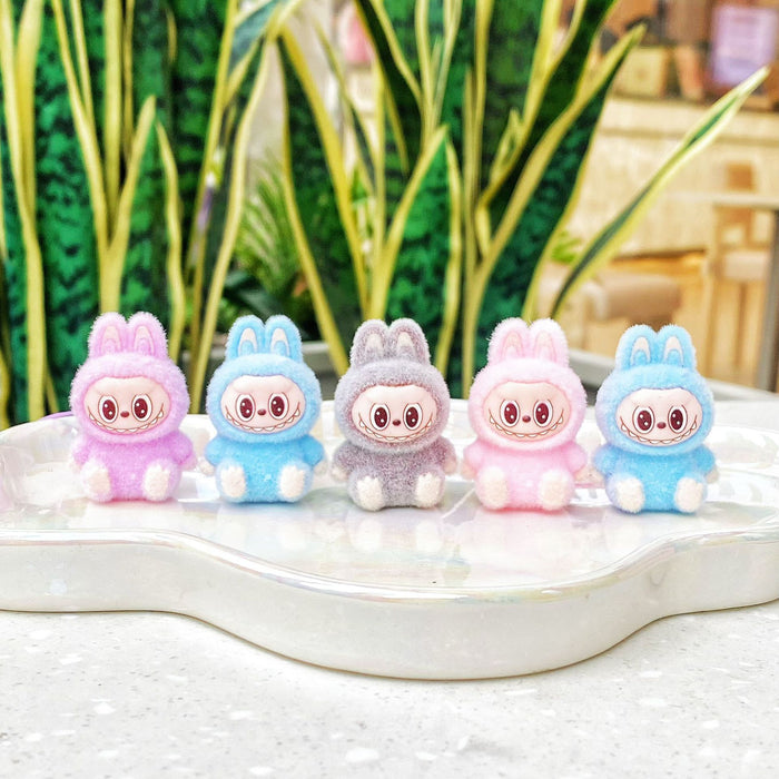 Wholesale Flocked cute cartoon keychain