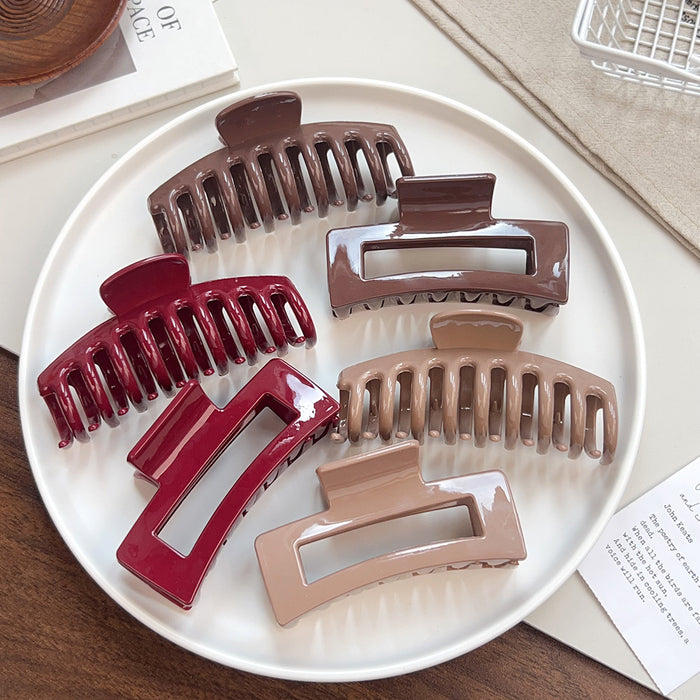 Wholesale Square Silicone Hair Clip Large Keel Design for Thick Hair Boutique Resale