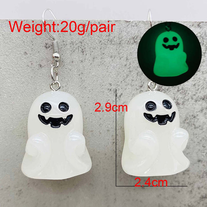 Wholesale  Earrings Luminous Ghost Pumpkin Corn Sugar Pendant Necklace  Jewelry