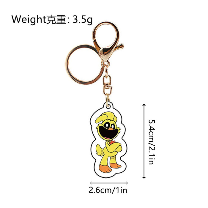 Wholesale Cartoon Smiling Animal Acrylic Keychains JDC-KC-HaoAn006