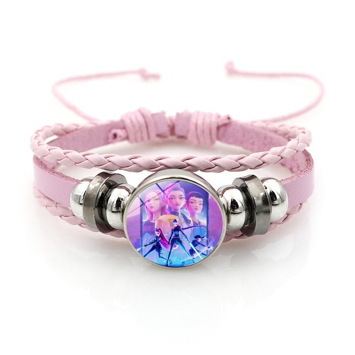 Wholesale Kpop Pink Bracelet Jewelry Girls Gift Cross-border Anime Peripheral Hand Jewelry Small Gift