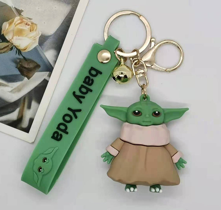 Wholesale Animation Cartoon alien Baby Doll Keychain Pendant Bag Gift