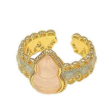 Wholesale Light Luxury Versatile Exquisite Drip Oil Ring Open Ring