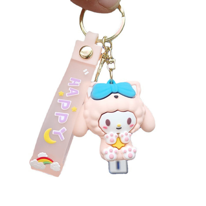 Wholesale Cartoon Silicone Doll Keychain JDC-KC-KuangK042