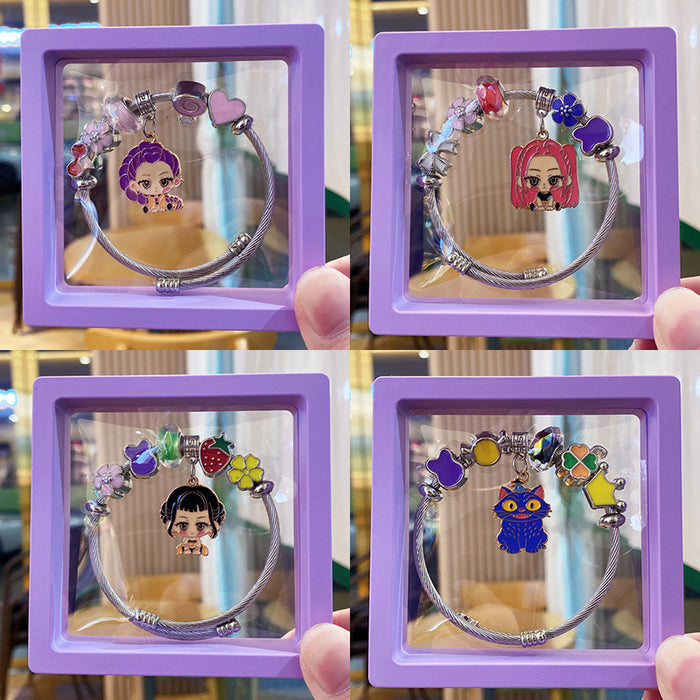 Wholesale Handmade Cartoon Witch Hunter Alloy Bracelet Fashion Accessory Gift Minimum Quantity: 3