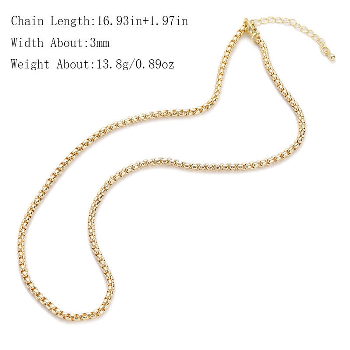 Wholesale Necklace Clavicle Chain Bare Chain Adjustable JDC-NE-YJ002