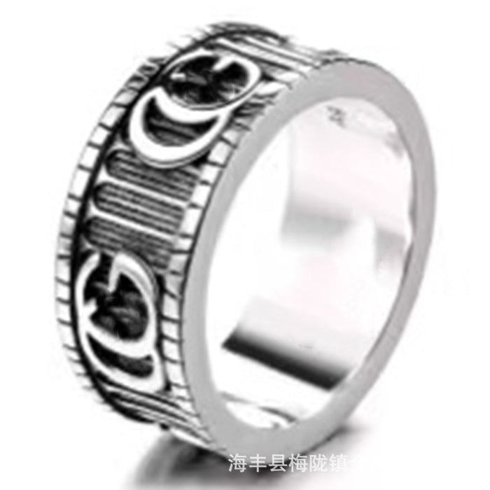 Wholesale Sterling Silver Rings Vintage Couple Rings JDC-RS-JHL001