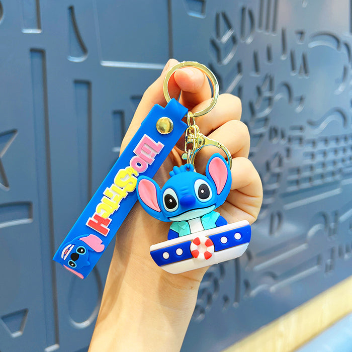 Wholesale   Couple's Cartoon Key Chain Pendant Bag Cute Boys Keychain Decorations  Girls Doll