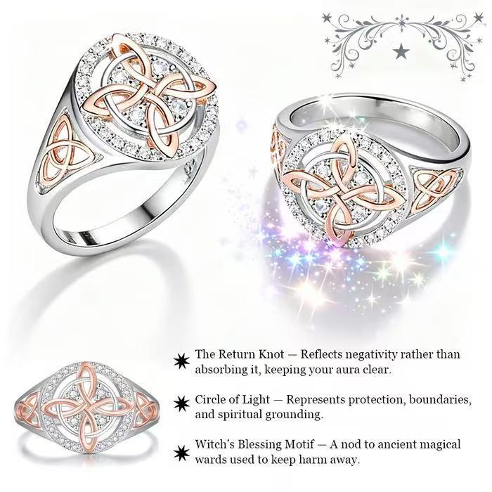 Wholesale Two-Color Zircon Ring Hand Jewelry for Women