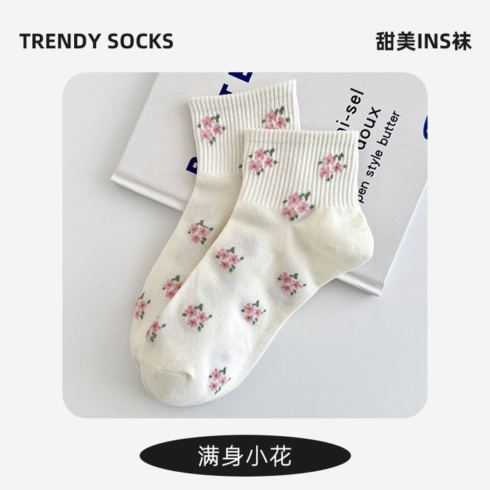 Wholesale Socks, cotton short socks, thin, cute and versatile, bow tie, anti odor, low top boat socks