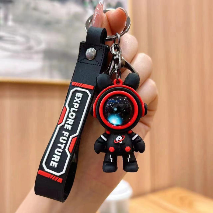 Wholesale Starry Sky Rabbit Astronaut Keychain Key Chain Pendant Couple Bag Pendant Gift