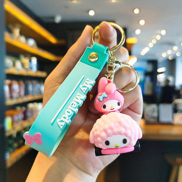 Wholesale Cartoon Key Ring Couple Bag Pendant Car Key Chain
