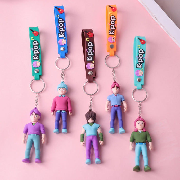 Wholesale K-POP keychain PVC soft plastic doll anime pendant