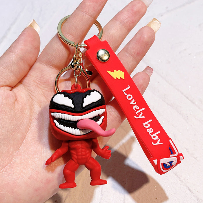 Wholesale Silicone Cartoon Doll Keychain JDC-KC-QiChao067