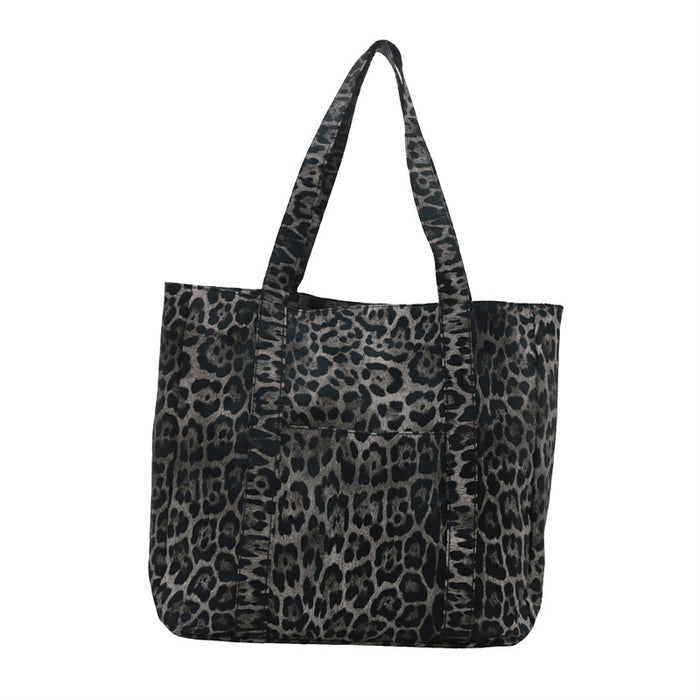 Wholesale Leopard print large capacity tote shoulder bag