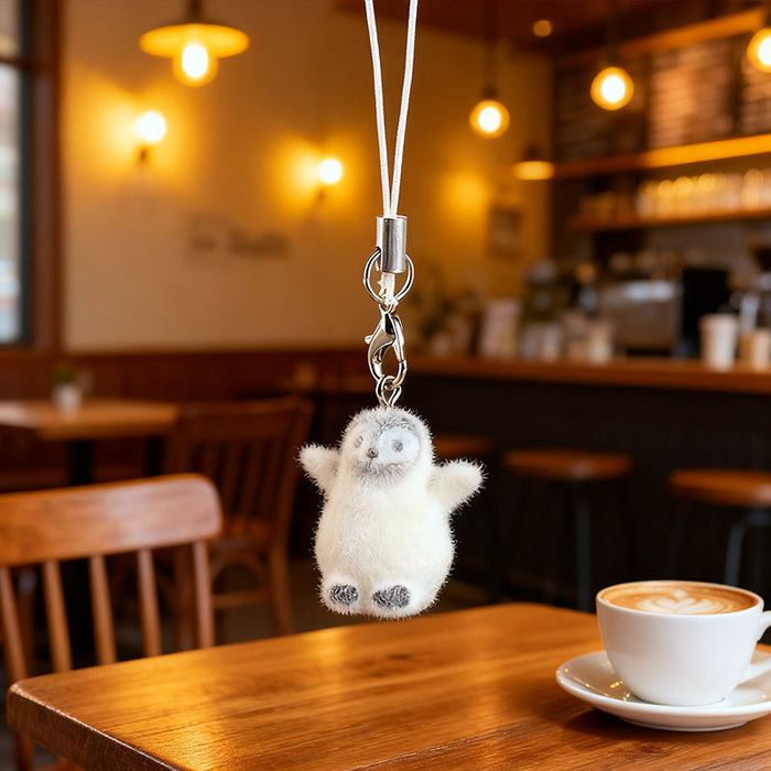 Wholesale  flocked underwater animal keychain pendant