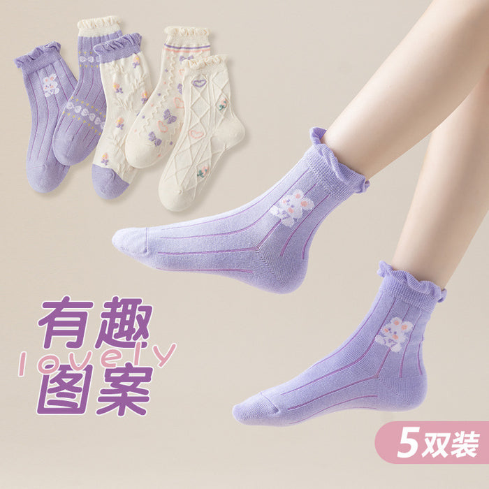 Wholesale Children's Cartoon Middle Tube Cotton Socks JDC-SK-SL015