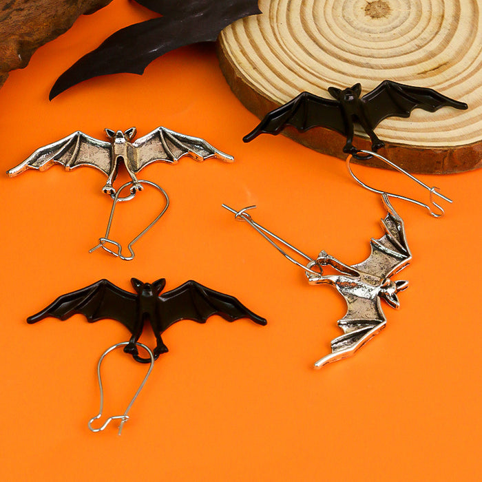 Wholesale Cartoon Bat Pendant Alloy Earrings JDC-ES-Rulong003