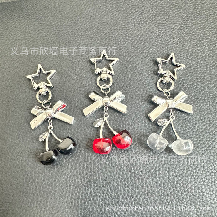 Wholesale Cute and exquisite 3D cherry keychain