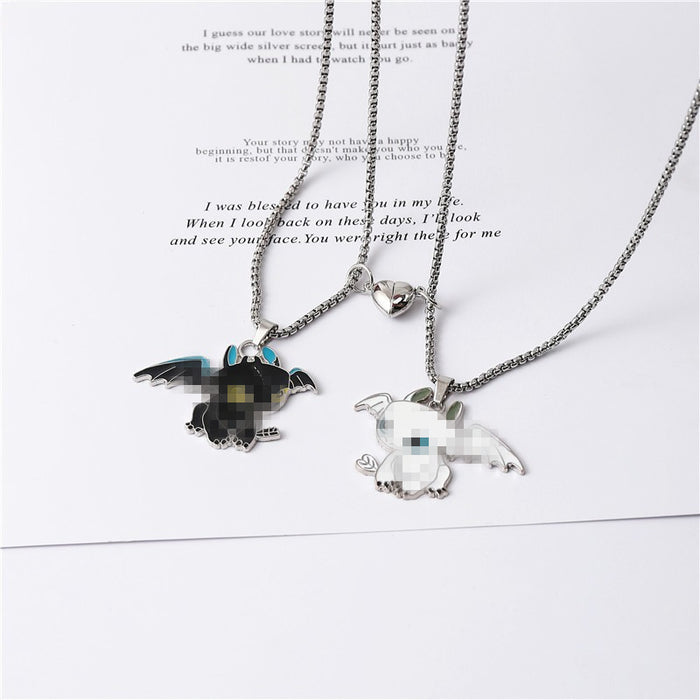 Wholesale Black and White Demon Necklace Women' s Necklace