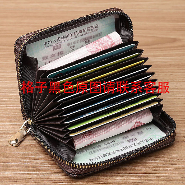 Wholesale Plaid Accordion Bag Large Capacity Document Bag JDC-WT-Jiam001