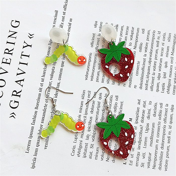 Wholesale New Earrings Creative Animal Fashion Personalized Acrylic Printed Earrings for Women