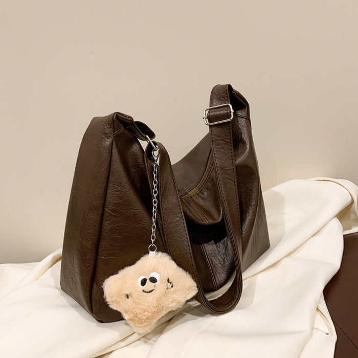 Wholesale New retro large capacity tote bag, fashionable and casual for work and commuting, new single shoulder crossbody bag