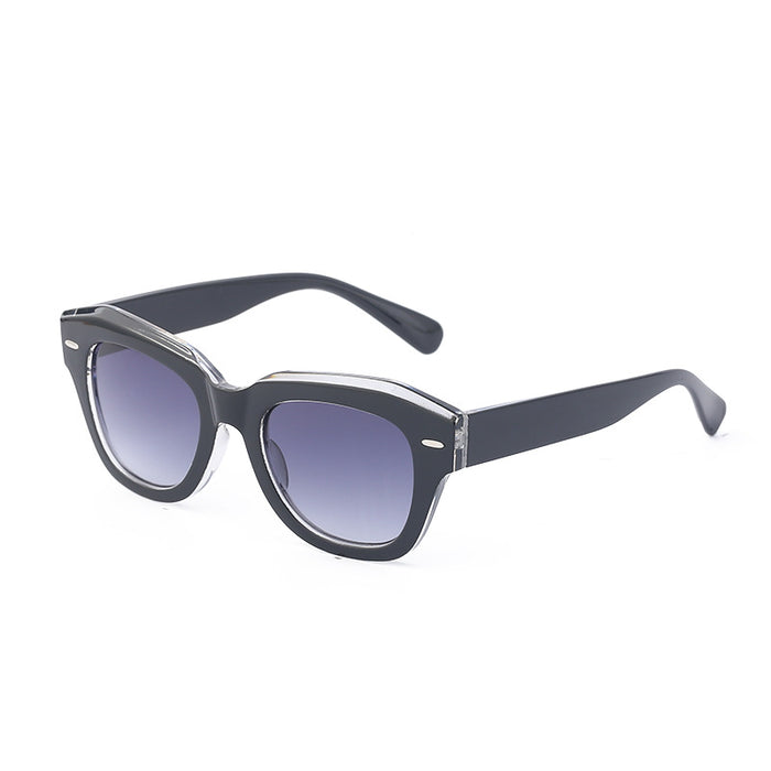 Wholesale Retro frame polarized sunglasses, fashionable rice nail sunglasses, sunglasses wholesale