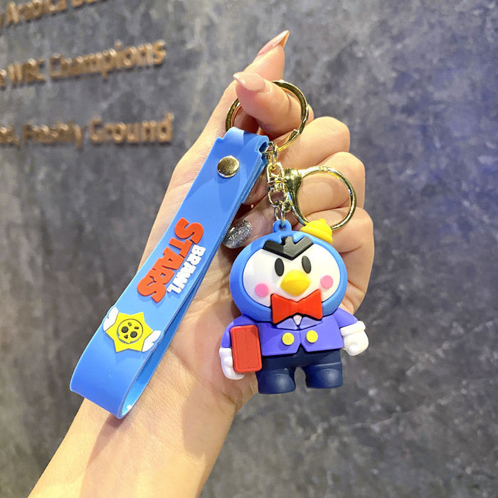Wholesale  cartoon pvc doll car key chain Cute Keychain