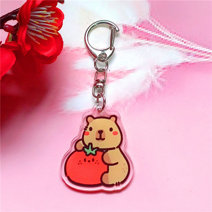 Wholesale Cartoon Keychain Acrylic Double-Sided Key Ring