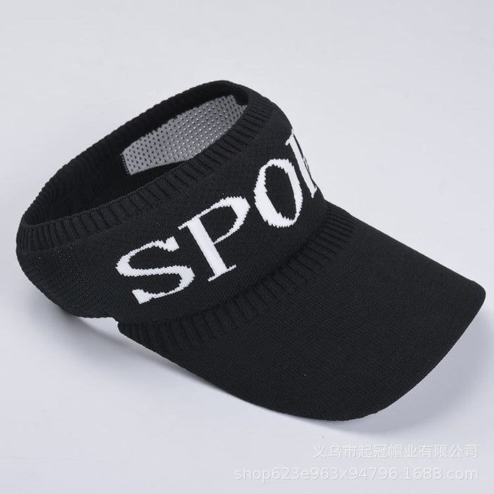 Wholesale Outdoor baseball cap, sports top cap, letter breathable, elongated brim, knitted