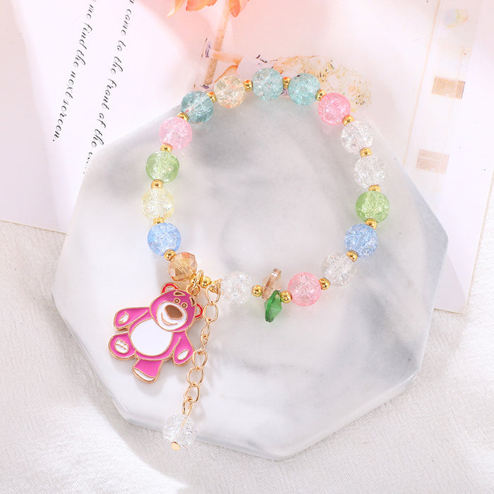 Wholesale Children' s popcorn bracelet beaded bracelet crystal cute cartoon