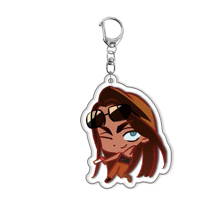 Wholesale Layered Acrylic Keychain Pendant