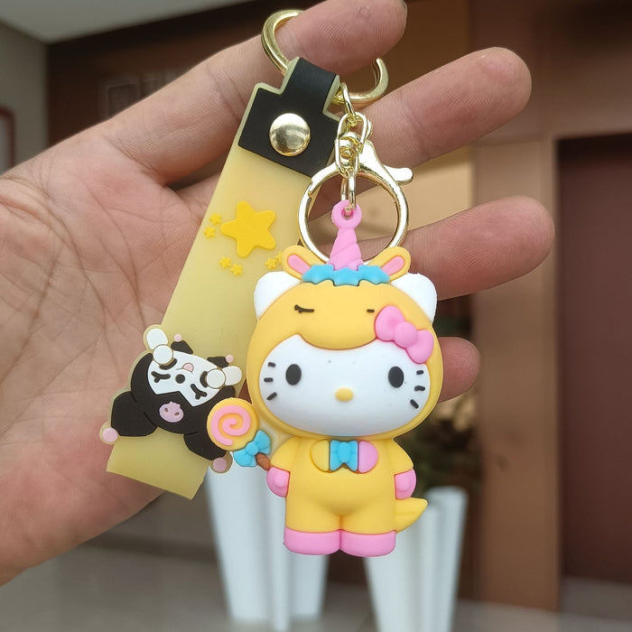 Wholesale Cartoon Silicone Anime Keychain JDC-KC-YiChang034