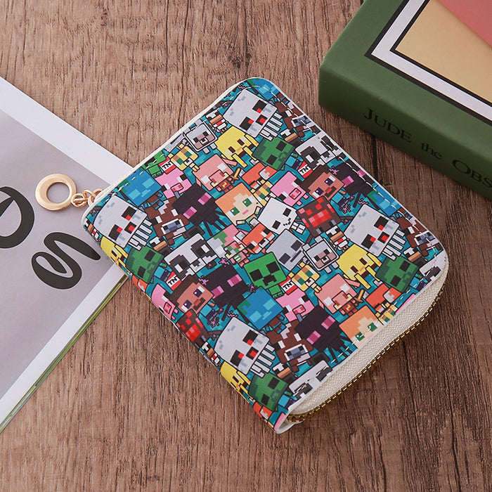 Wholesale Zipper Short PU Leather Cartoon Wallet