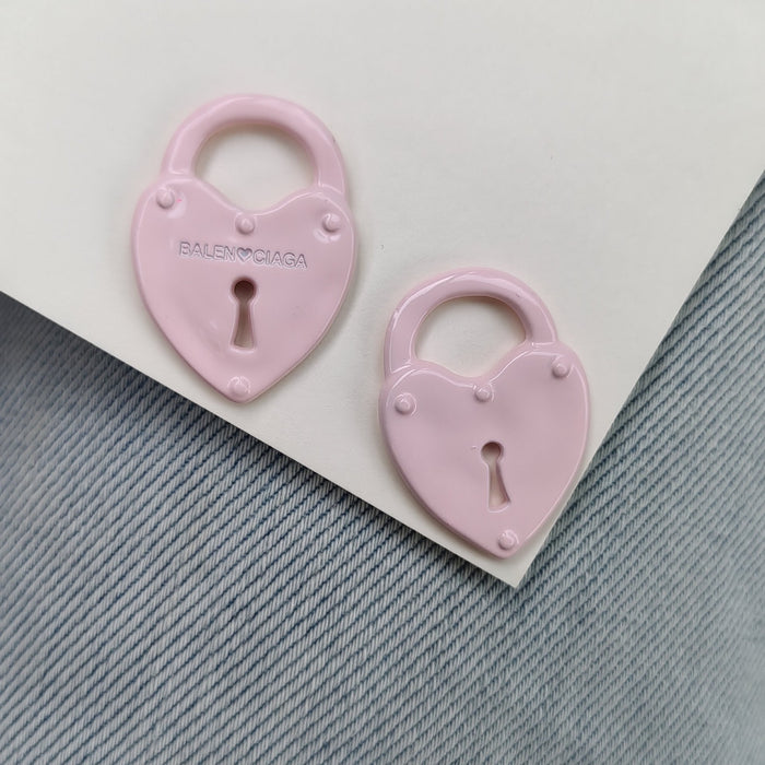 Wholesale Hollow Alloy Love Bag Accessories DIY Necklace Earrings Accessories Material