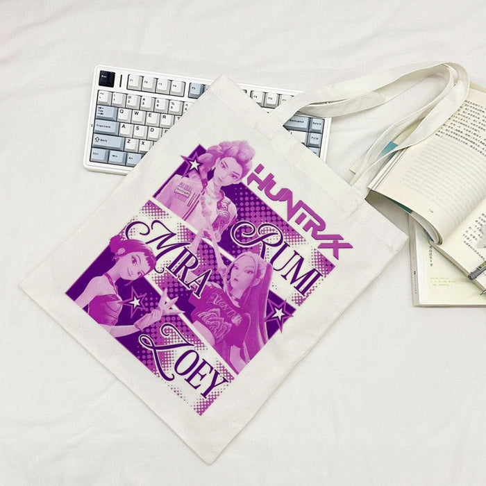Wholesale Kpop Cartoon Large Capacity Student Canvas Tote Bag