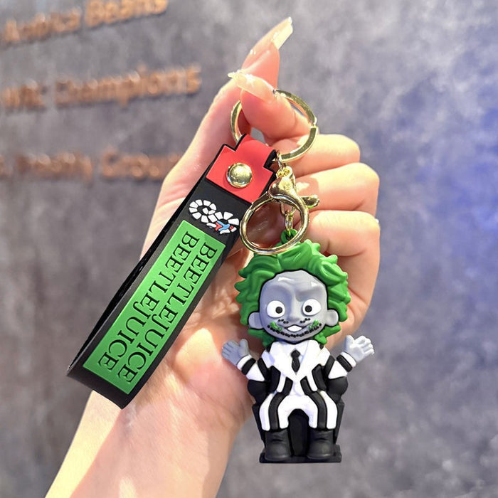 Wholesale 3pcs Cartoon Silicone Keychain Pendant Decorative Bag Charm