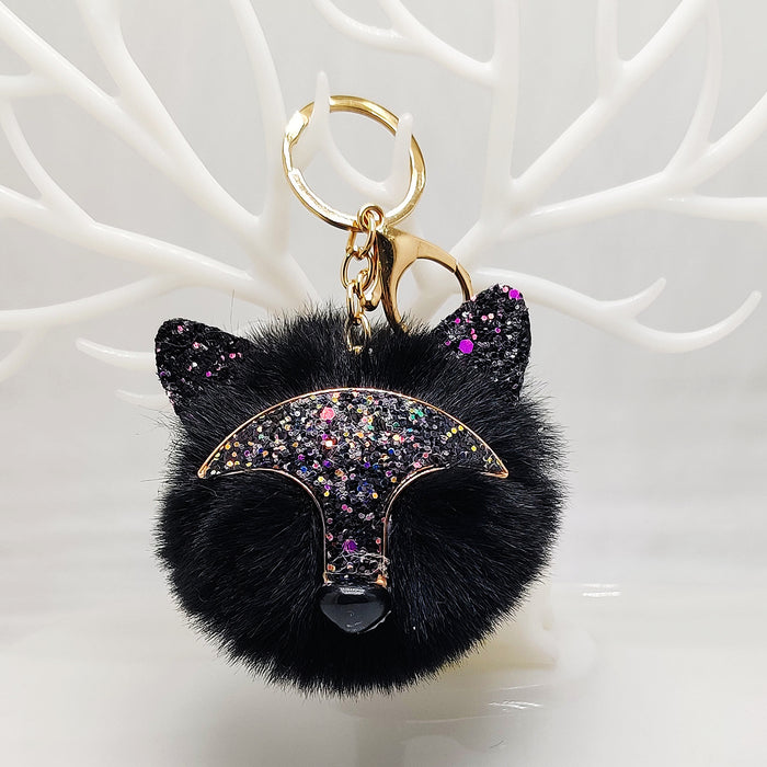 Wholesale Plush pendant, car keychain, fur ball pendant, bag decoration