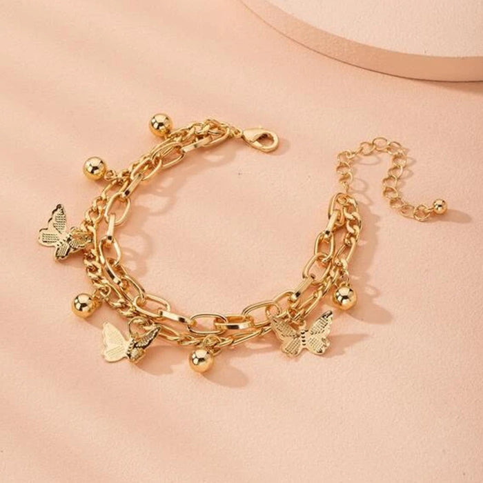 Wholesale Popular Hand Accessories Fashion Bracelet Butterfly Bracelet Minimalist Set Bracelet Tassel Bracelet