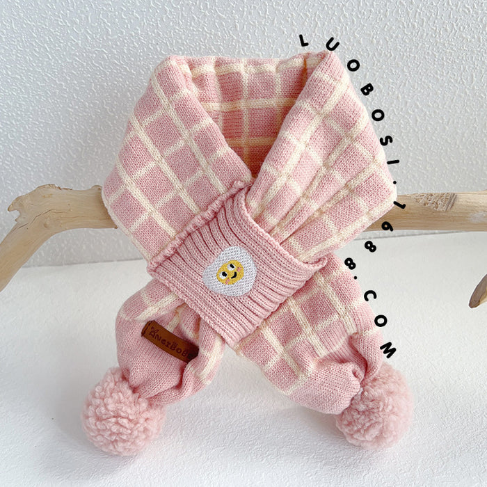 Wholesale Baby Hat Winter Baby Ear Protection Hat Children' s f One-piece Two-piece Hat Boys and Girls Wool Knitted Hat