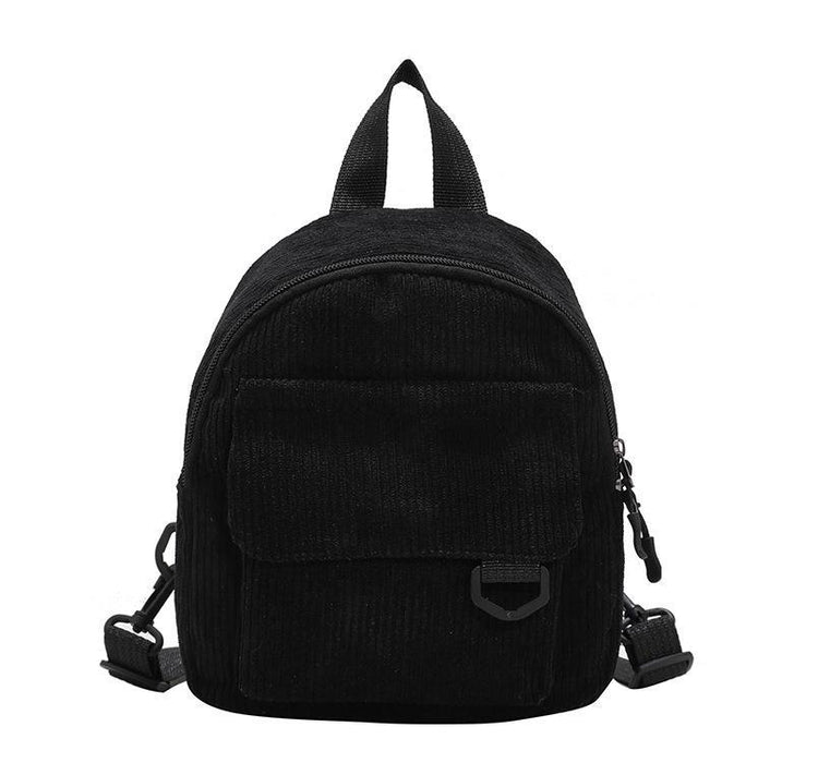 Wholesale Corduroy Solid Color Backpack JDC-BP-Feil001
