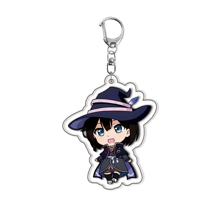 Wholesale Witch acrylic keychain animation surrounding campus creative jewelry pendant