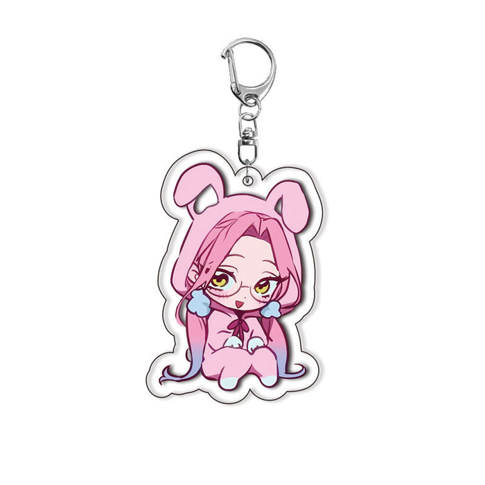 Wholesale Double-sided Acrylic Keychain with Interlayer Anime Merchandise Exquisite Pendant