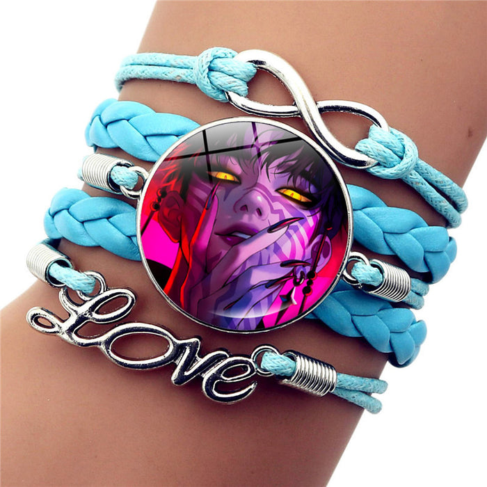 Wholesale K-POP Bracelet for Women,  Anime Cartoon Merchandise Leather Accessories